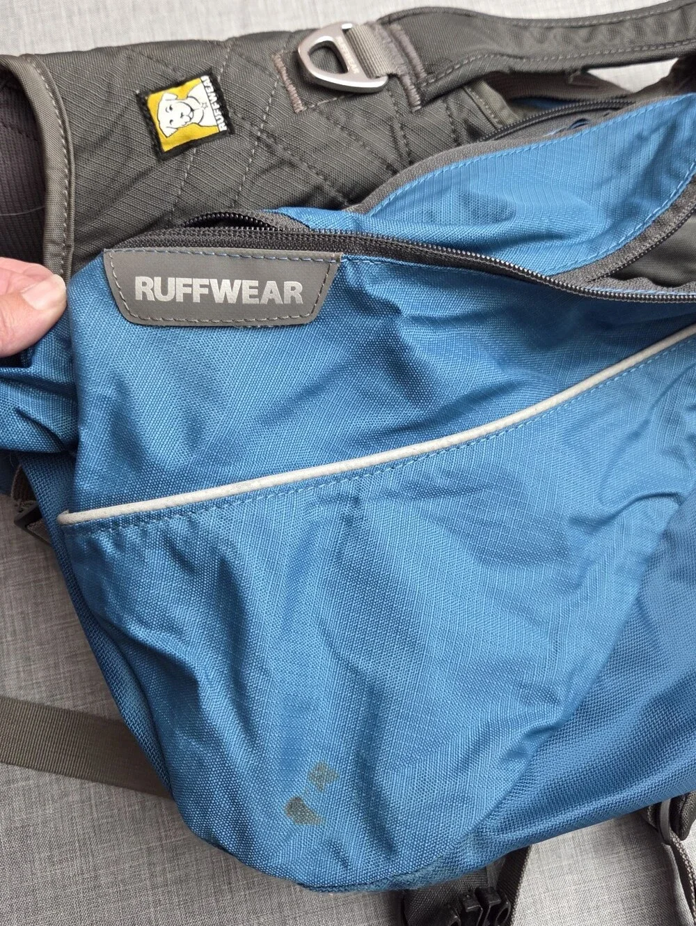 Ruffwear XL/L dog Harness With Large Pockets Blue